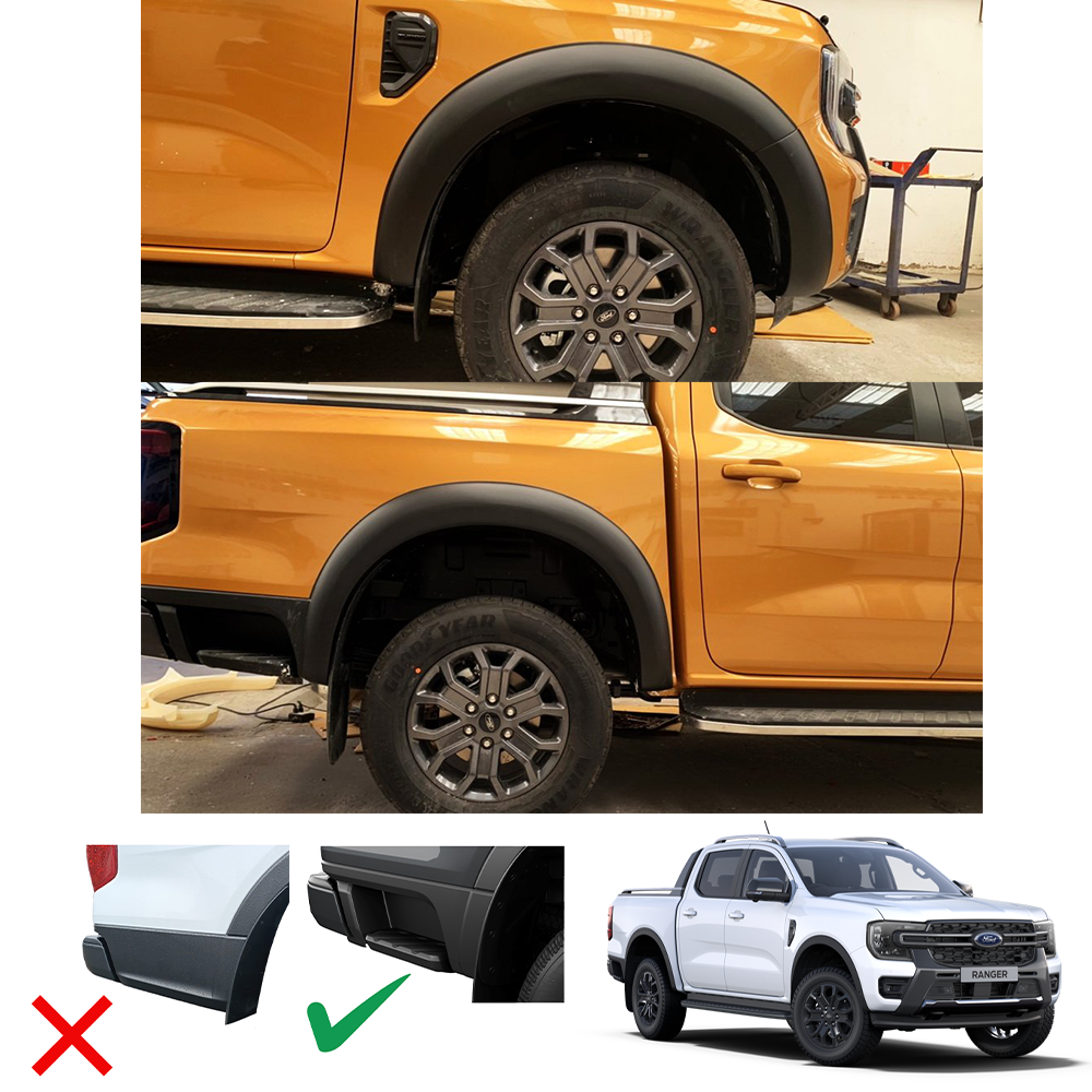 Ford Ranger 2023+ T9 V1 Fender Flares D/C OP M/B (Thai)