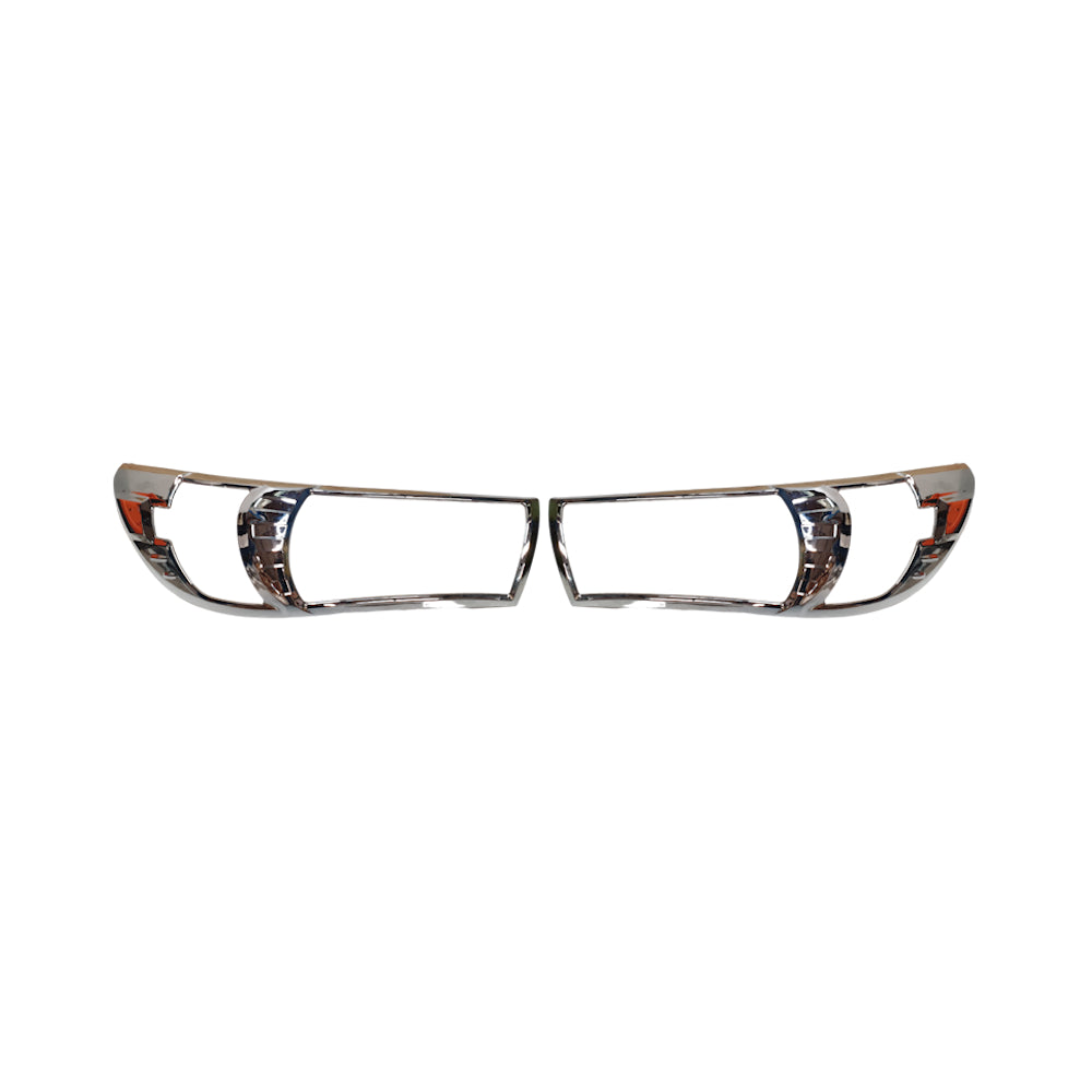 Toyota Hilux 2016-2018 Headlight Cover Trim - Chrome