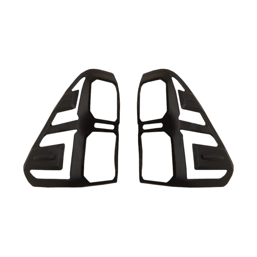 Toyota Hilux Revo (2016-2018) Tail Light Trims - Matt Black