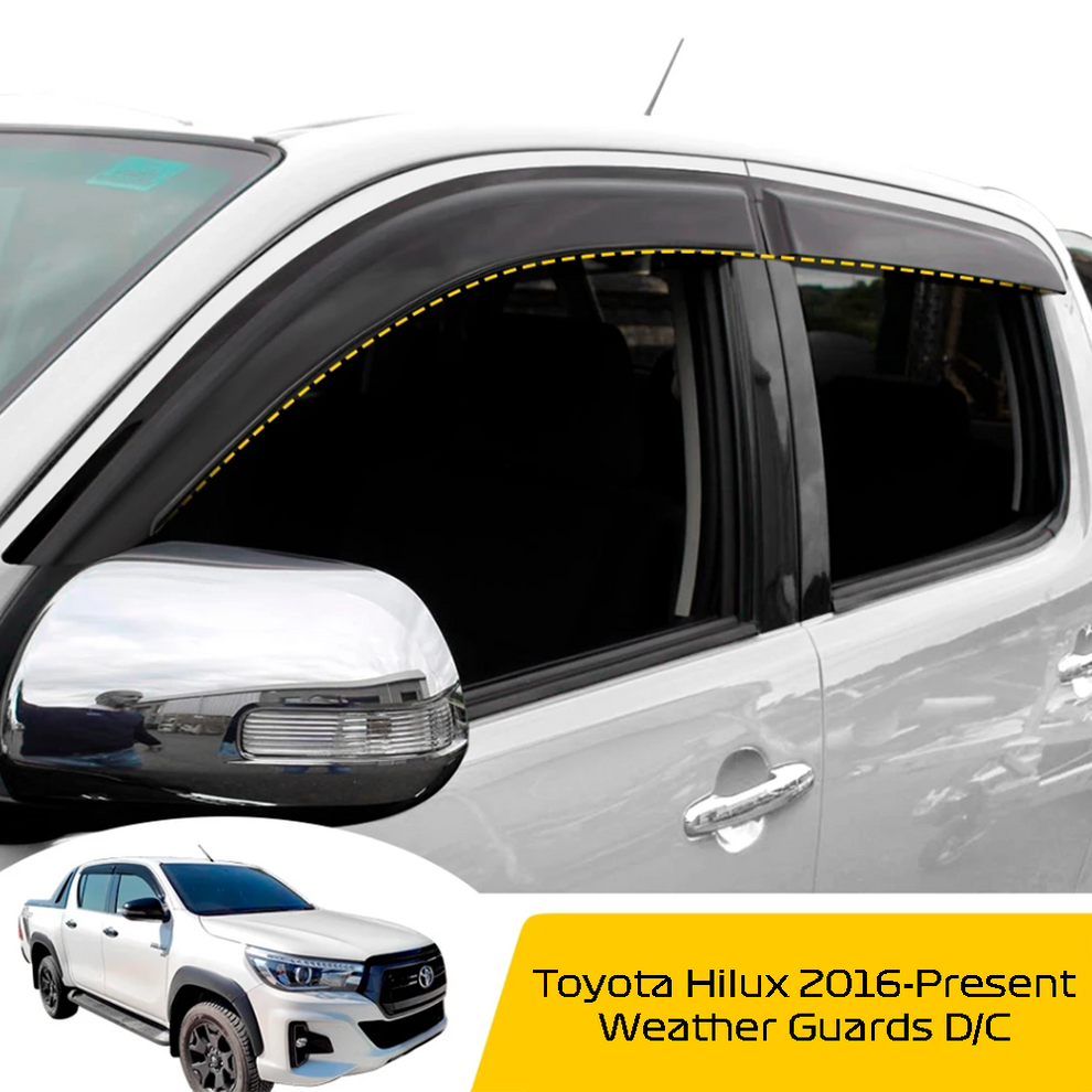 Toyota Hilux 2016-Present Weather Guards D/C – Bakkie & Outdoor
