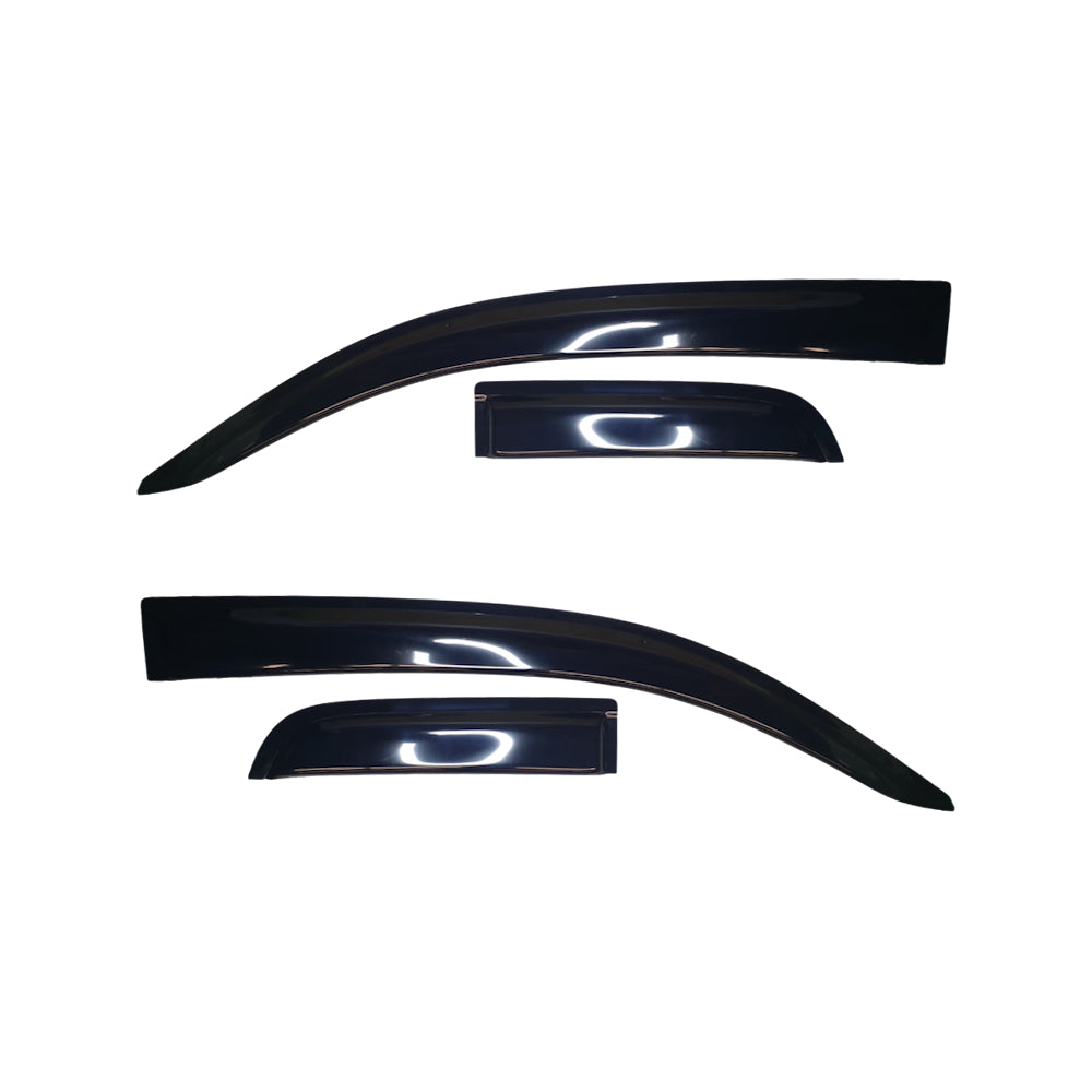 Toyota Hilux Revo Space Cab 2016 - 2023 Weather Guards - Dark Black