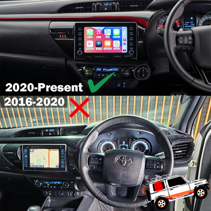 Toyota Hilux/Fortuner Screen Protector 8" inch 2020-2024