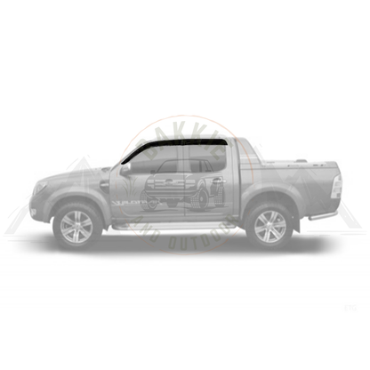Ford Ranger T5 09-12 Weather Guards Gloss Black D/C
