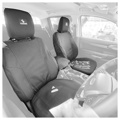 Tougher Seat Cover Ranger 2016-2022 Single/Super and Double Cab Front with lumbar support lever Charcoal