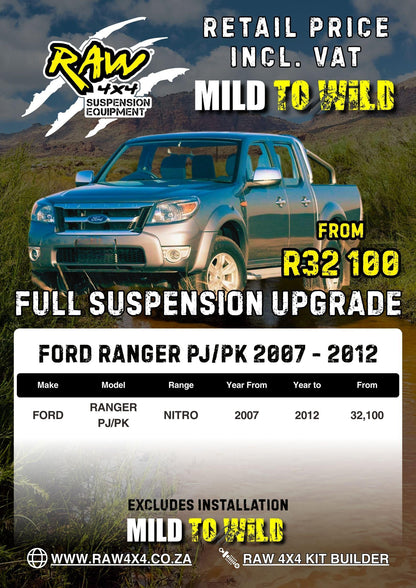 RAW 4x4 Ford Ranger PJ/PK (2006-2011) Suspension Upgrade Kit