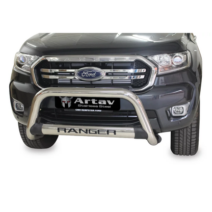 ARTAV Ford Ranger (2016-2022) T6 Facelift Nudge Bar - Stainless Steel