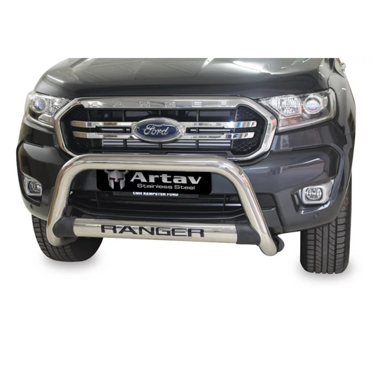 ARTAV Ford Ranger (2016-2022) T6 Facelift Nudge Bar - Stainless Steel