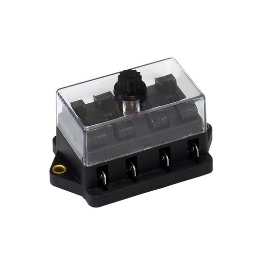 4-Way Fuse Box with Protective Cover (Standard fuse)