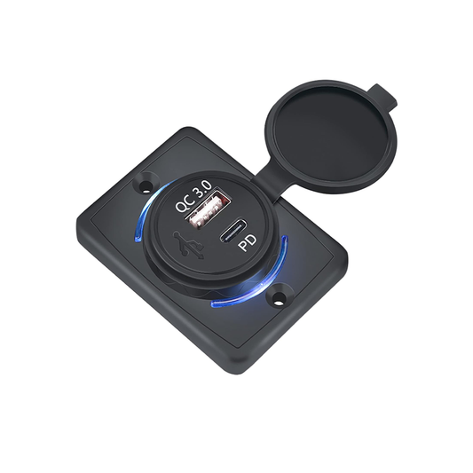 QC3.0 + PD (Type C) Square Panel