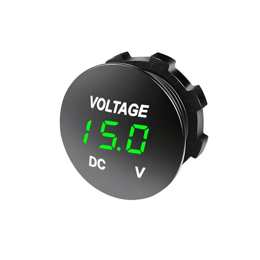 Digital DC Voltmeter Green (12V-24V) (Shallow)