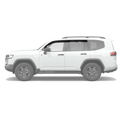 Toyota Landcruiser LC300 2022+ Weather Guards - Gloss black