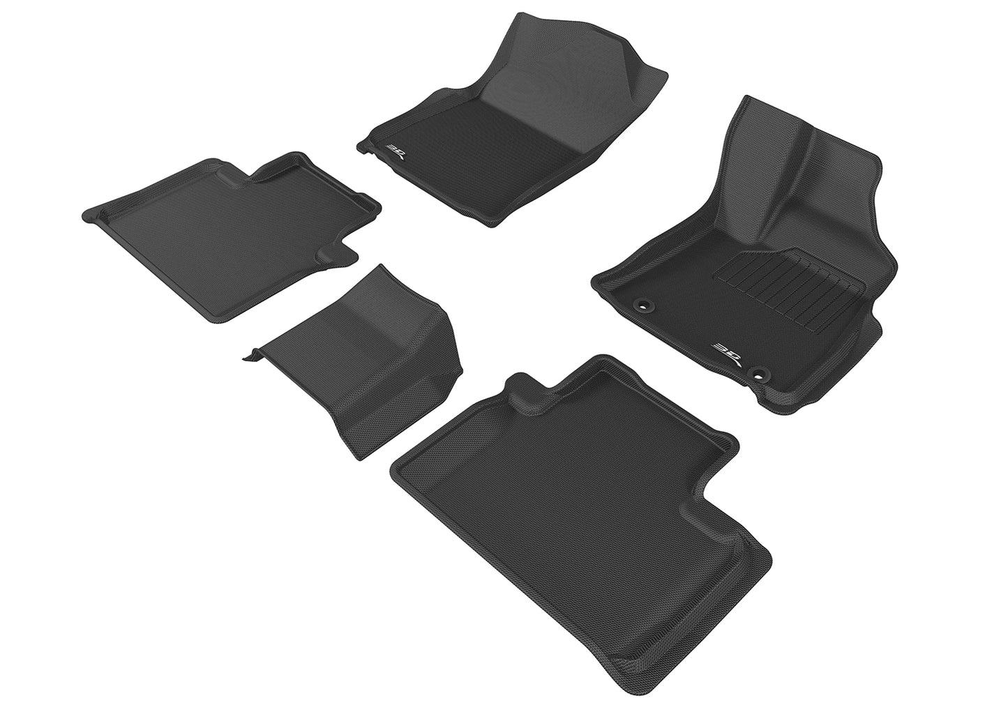 3D MAXpider KAGU Hilux 2016-Present Moulded Floor Mats