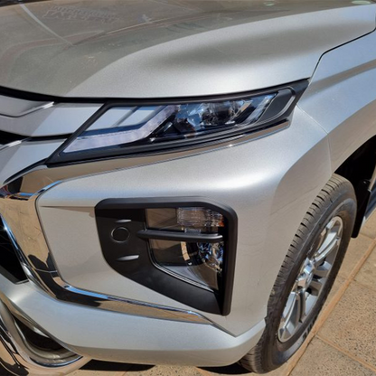Mitsubishi Triton 2019 Front Fog Light Cover Matt Black