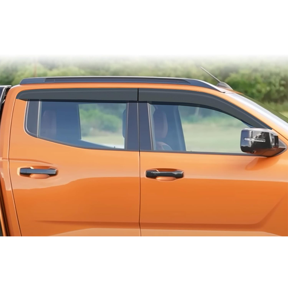 Mitsubishi Triton (2024-Present) Weather Guards - Matte Black