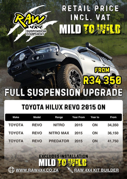RAW 4x4 Toyota Hilux GD6 (2016-2024) Suspension Lift Kit