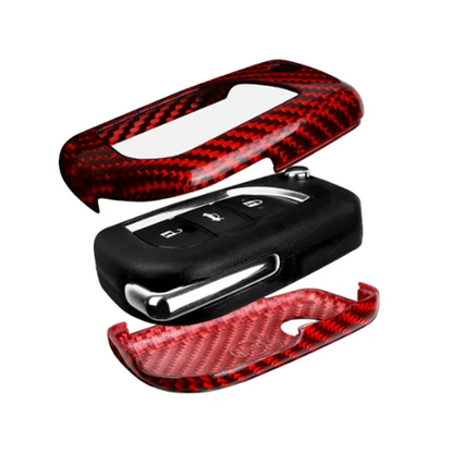 T-Carbon Toyota 3 Button Key Cover Flip Key (Real Carbon Fibre)