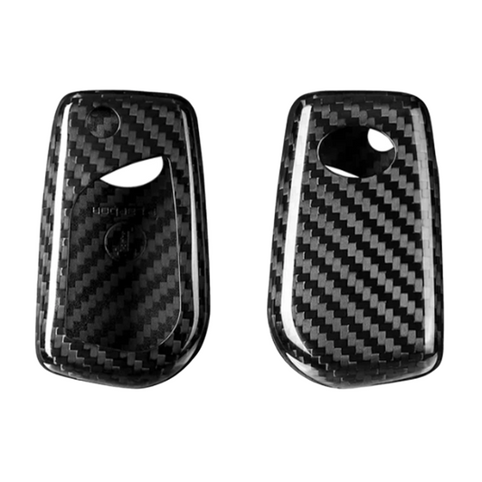 T-Carbon Toyota 3 Button Key Cover Flip Key (Real Carbon Fibre)