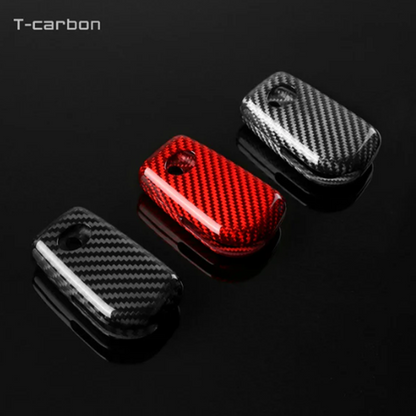 T-Carbon Toyota 3 Button Key Cover Flip Key (Real Carbon Fibre)