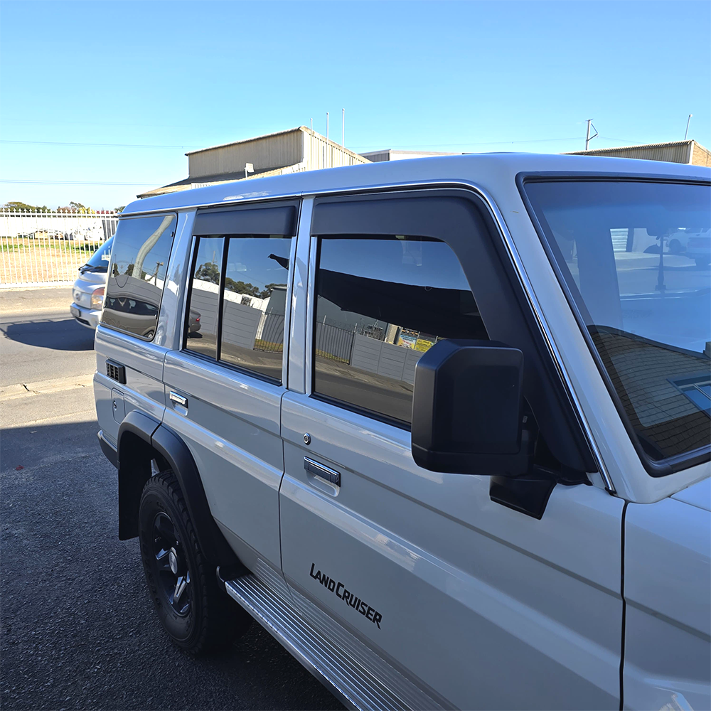 Toyota Land Cruiser 70 Series D/C Weather Guards - Matte Black