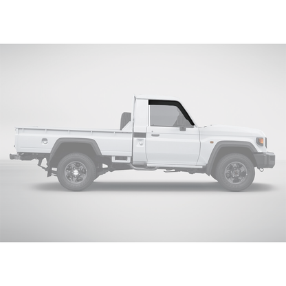 Toyota Land Cruiser 70 Series S/C Weather Guards - Matte Black