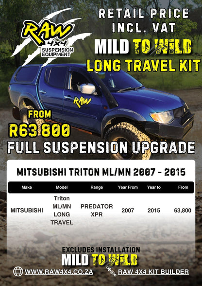 RAW 4x4 Mitsubishi Triton (2005-2015) Suspension Lift Kit