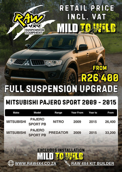 RAW 4x4 Mitsubishi Pajero Sport PB (2008-2014) Suspension Lift Kit