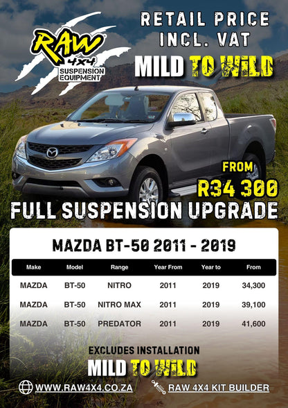 RAW 4x4 Mazda BT-50 (2012-2018) Suspension Lift Kit