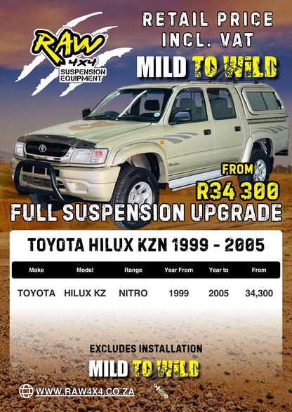 RAW 4x4 Toyota Hilux KZ-TE (1999-2005) Suspension Lift Kit