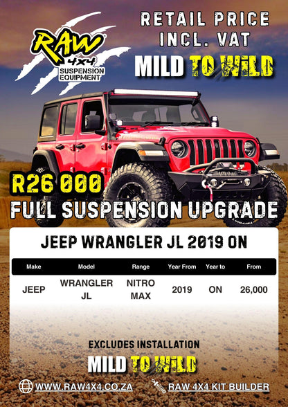 RAW 4x4 Jeep Wrangler JL (2019-2023) Suspension Lift Kit