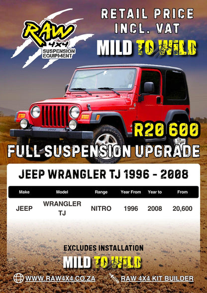 RAW 4x4 Jeep Wrangler TJ (1997-2006) Suspension Lift Kit