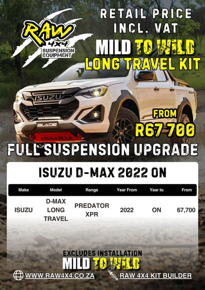 RAW 4x4 Isuzu D-Max (2022-Present) Suspension Lift Kit