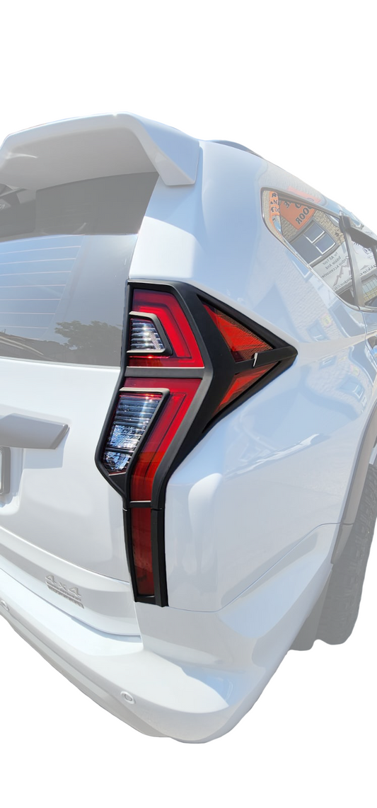Mitsubishi Pajero Sport 2020+ Tail Light Cover Matt Black