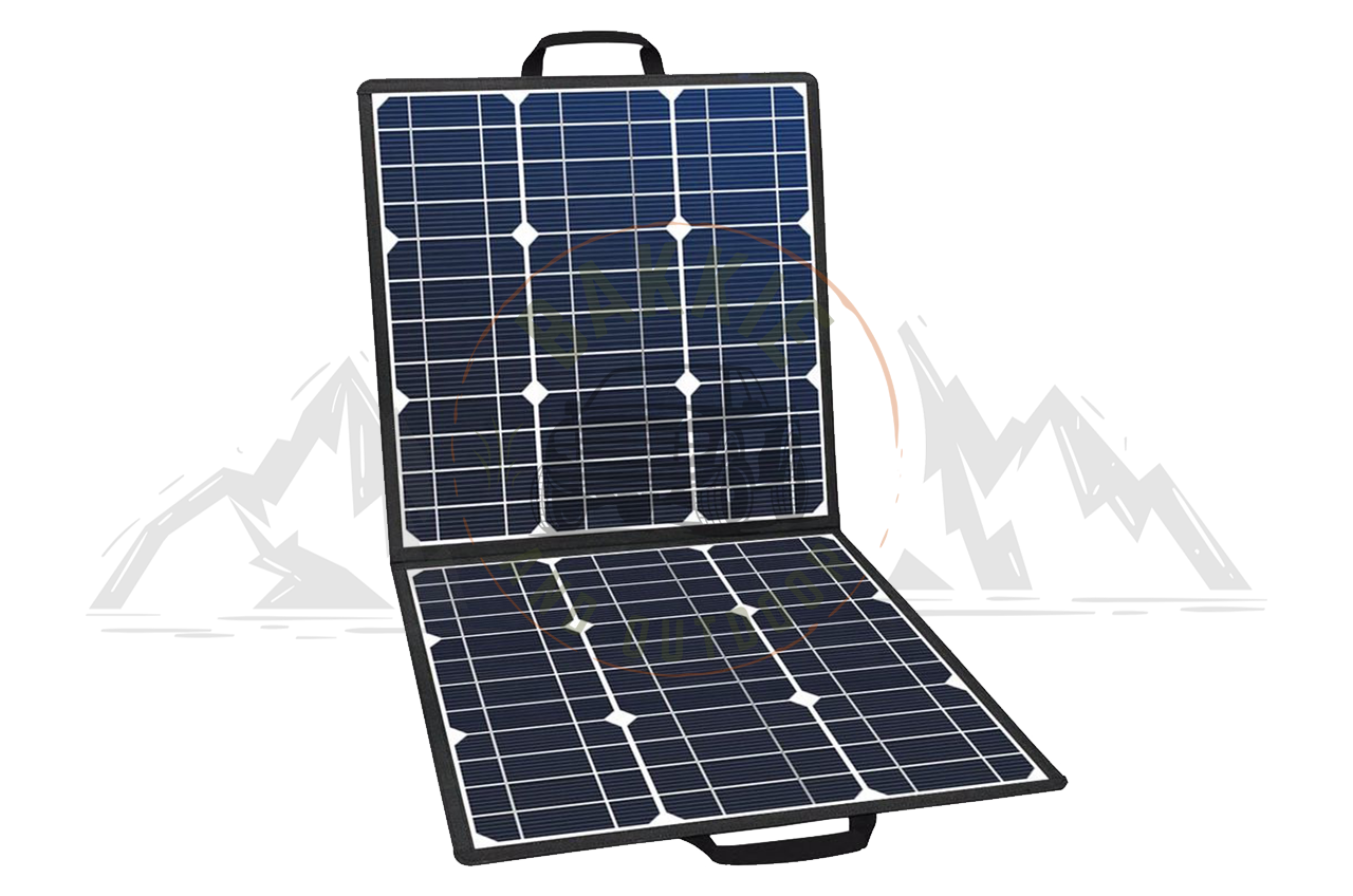 Portable Solar Panel 100W 18V Black