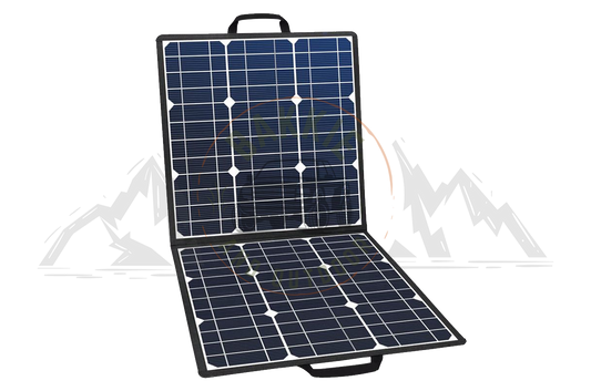 Portable Solar Panel 100W 18V Black