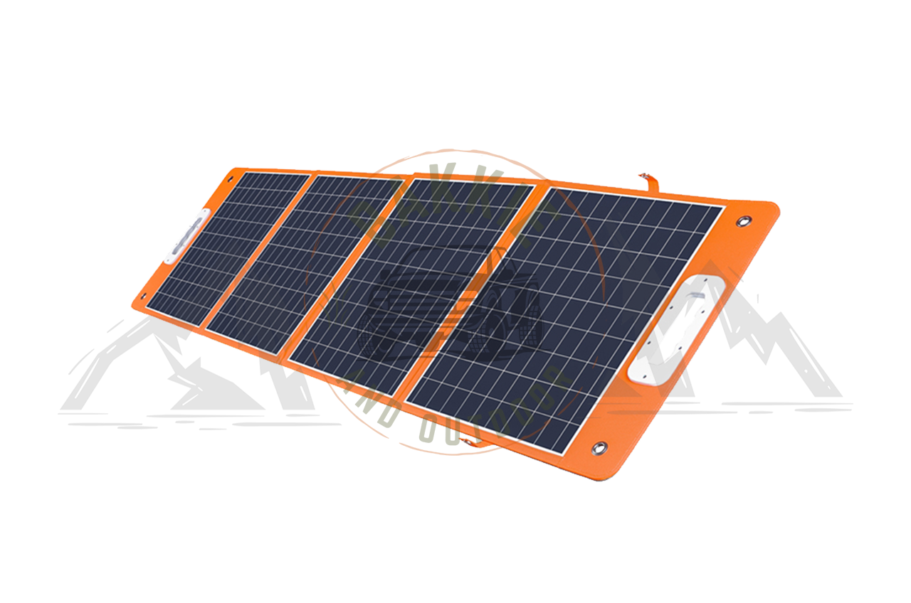 Portable Solar Panel 100W 18V Orange