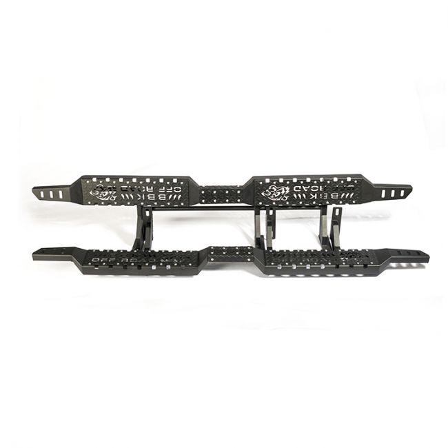 Isuzu DMAX 2012-2021 Side Steps Steel S-02 Matt Black