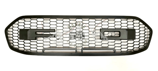 Ford Everest 2016-2018 Matt Black Grill & Letters with Top LED's