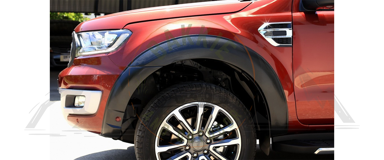 Ford Everest 2016-2022 Fender Flare With Sensor Cut Orange Peel Matt Black