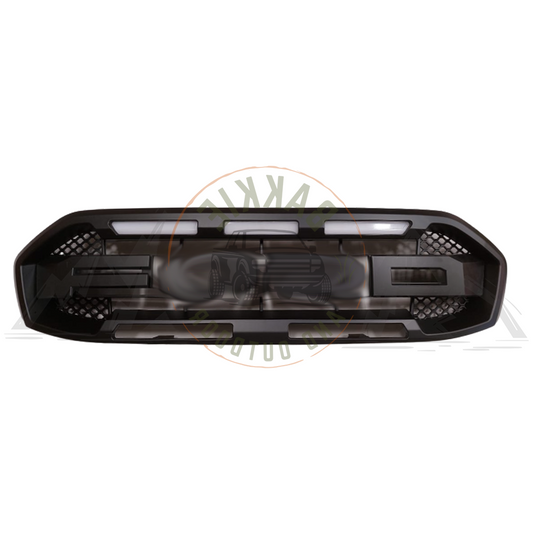 Grill With LED Matt Black - (Aftermarket) Suitable for Ford Everest 2016-2020