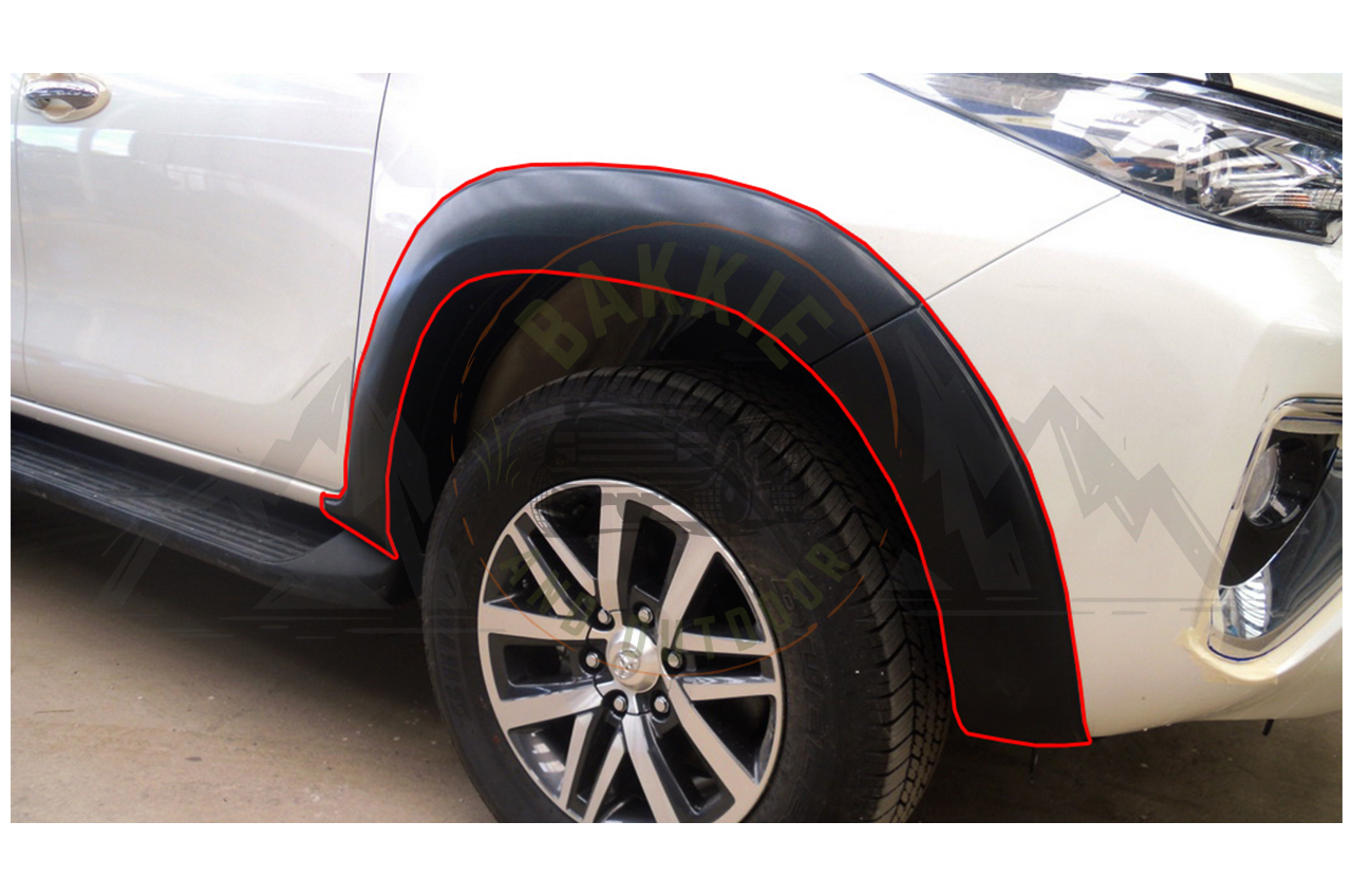 Toyota Fortuner 2016+ V1 Fender Flares Orange Peel Matt Black