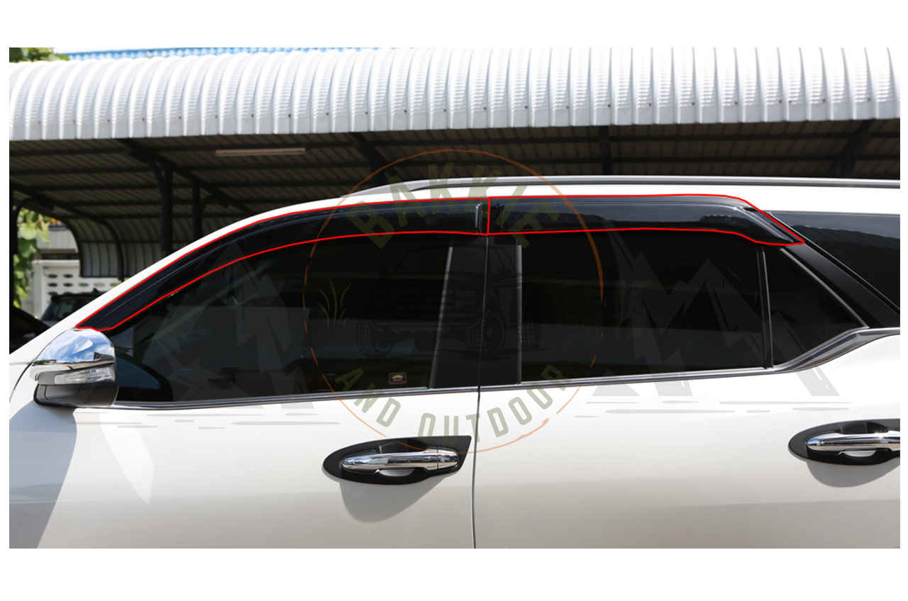 Toyota Fortuner 2016+ Weather Guards Black