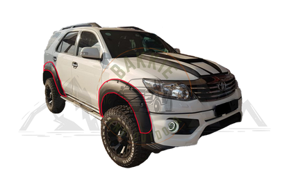Toyota Fortuner 2005-2008 V2 Fender Flares - Orange Peel, Matte Black