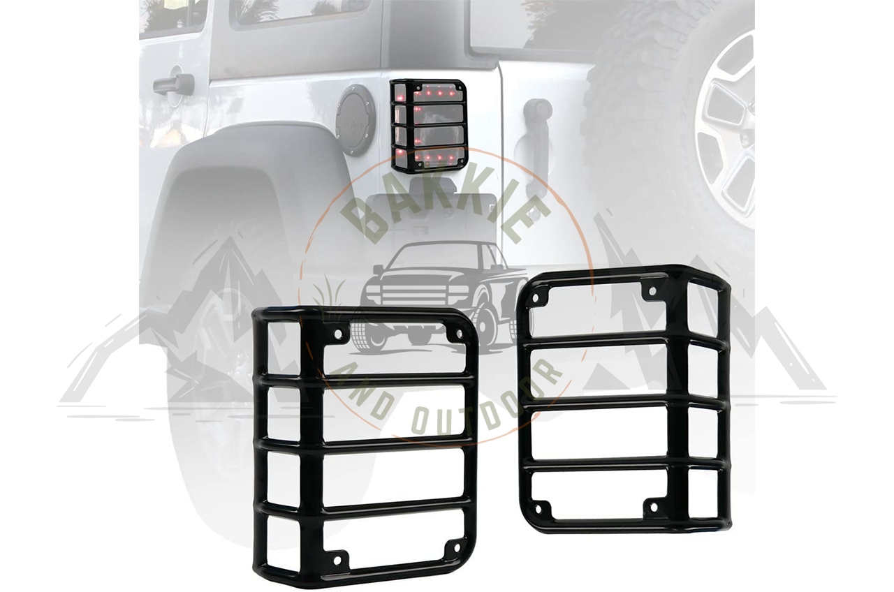 Jeep JK 2007-2018 Rugged Ridge Tail light Cover Gloss Black