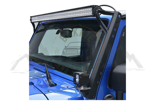 Jeep JK 2007-2018 LED Bar A-pillar Bracket - 2 Light Bracket