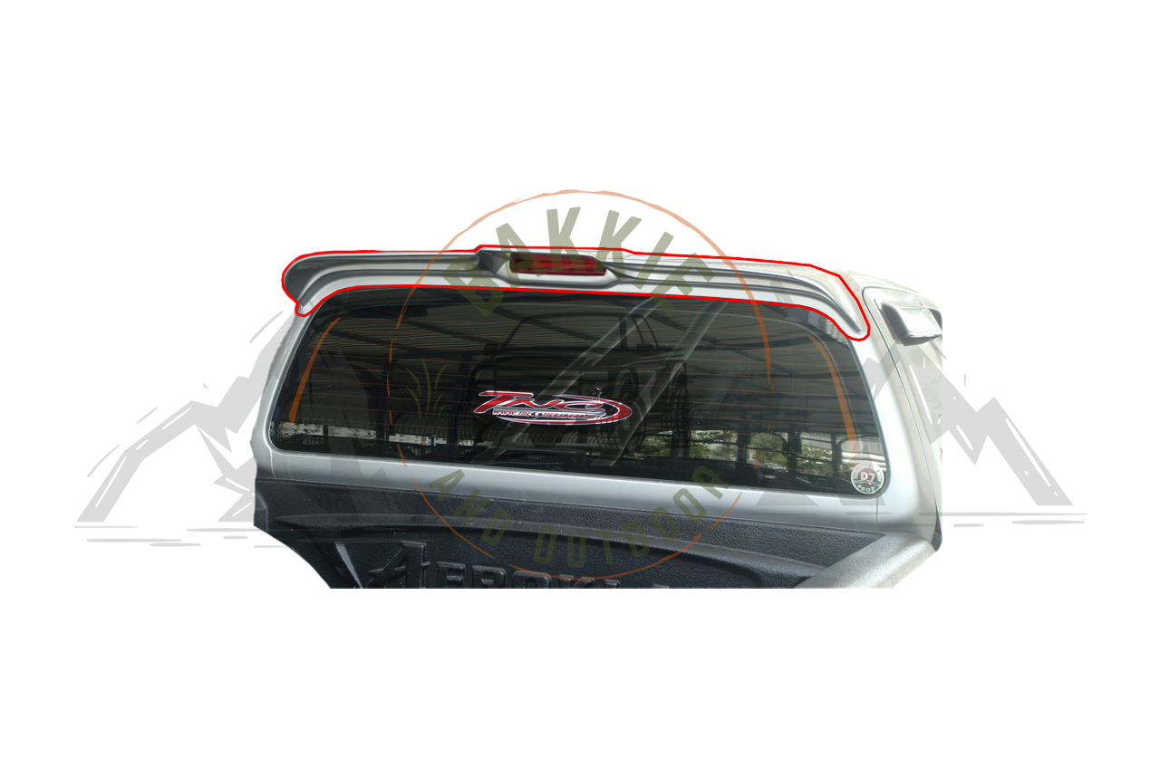 Nissan Navara 2016-2020 V1 Rear Spoiler with LED Unpainted
