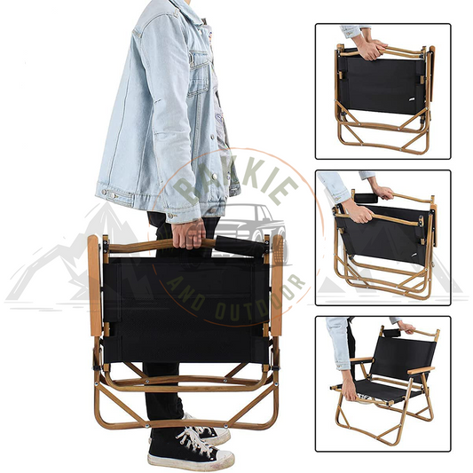 Aluminium Folding Camping Chair 78cm (Khaki)