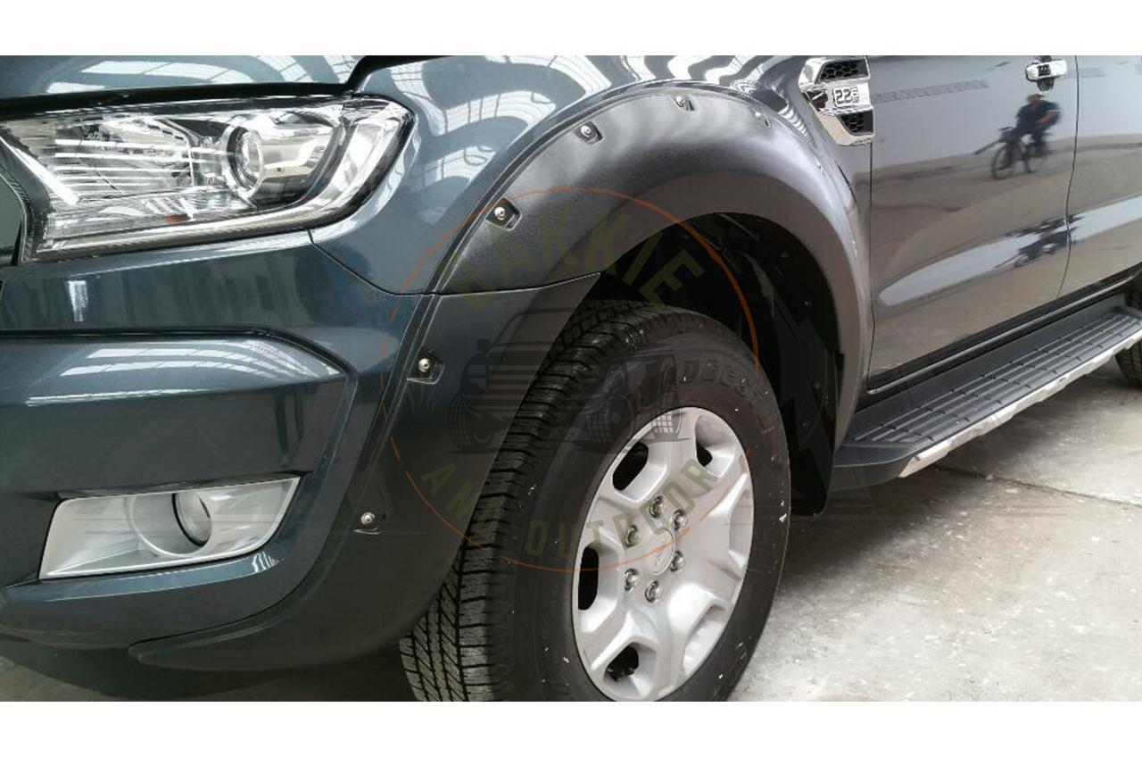 Ford Ranger 2016+ V2 Fender Flares Orange Peel Matt Black
