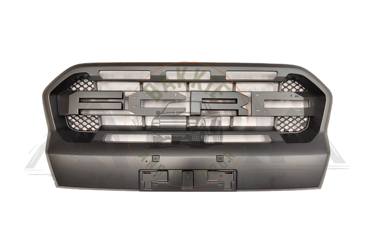 Bi-Turbo High Grill Model A Matt Black with LED's - (Aftermarket) Suitable for Ford Ranger 2019+