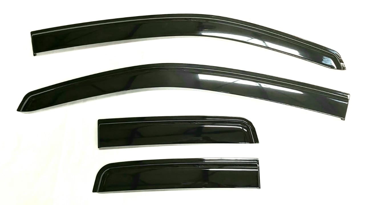 Ford Ranger 2012-2022 Super Cab Weather Guards Gloss Black