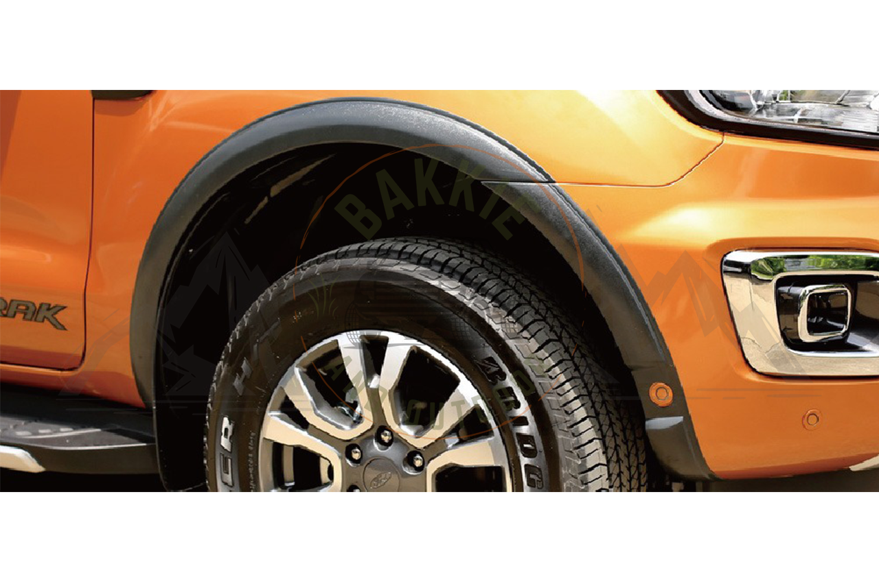 Ford Ranger 2019-2021 Fender Flares Slim Line with PDC Sensor Hole - Matte Black